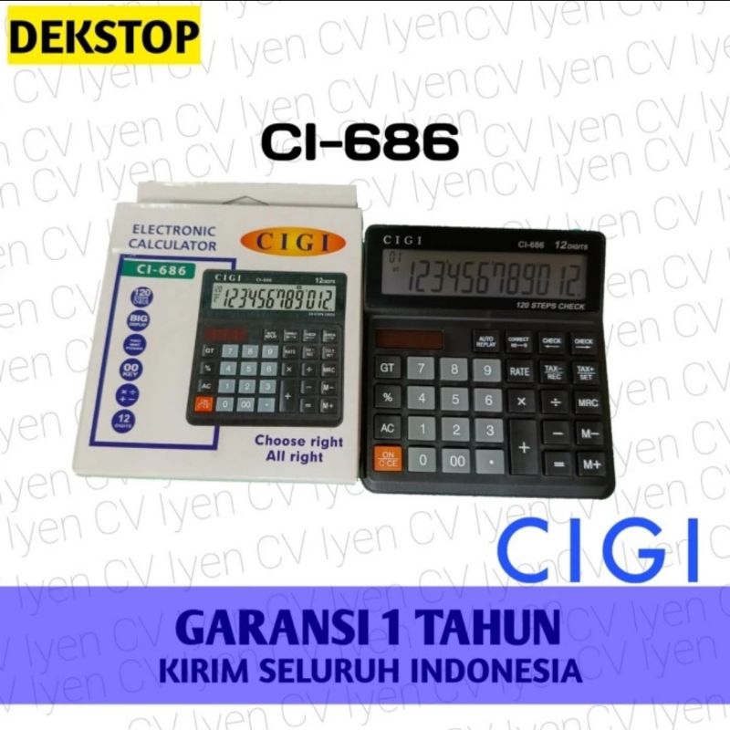 

Kalkulator Dekstop CIGI CI-686 / Kalkulator CIGI / Kalkulator Murah