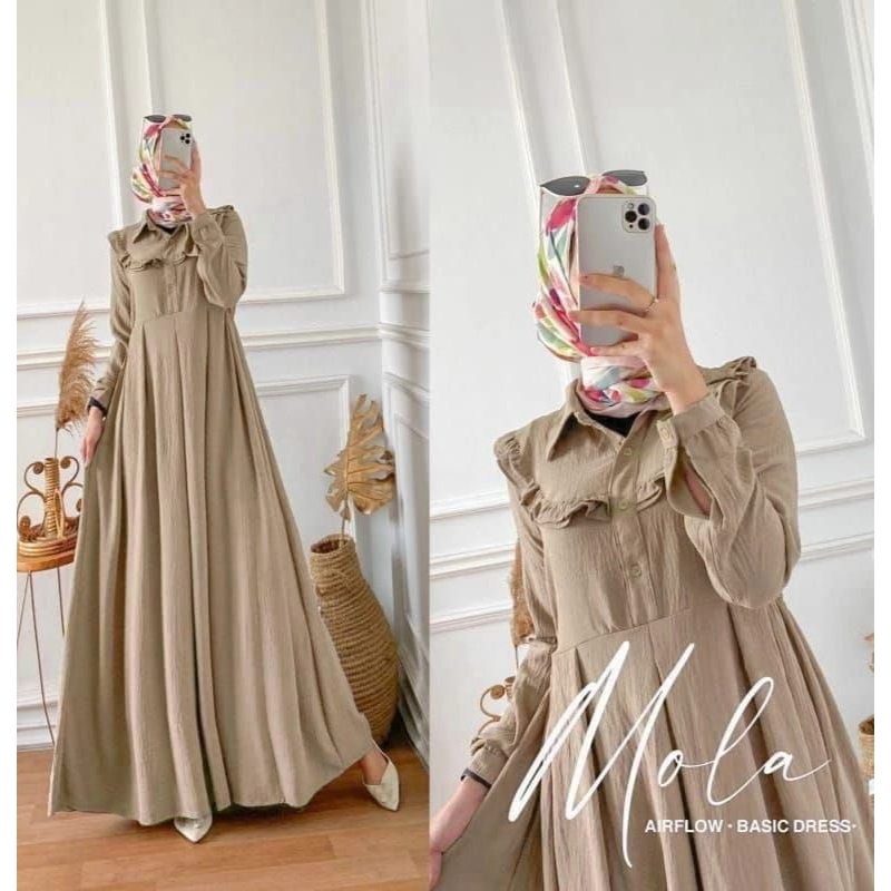 Gamis dewasa terbaru gamis mola dress termurah lebay