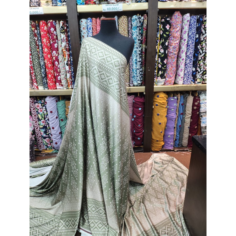 ARMANI SILK MOTIF ETNIK/BAHAN KAIN ARMANI SILK PRINT ETNIK