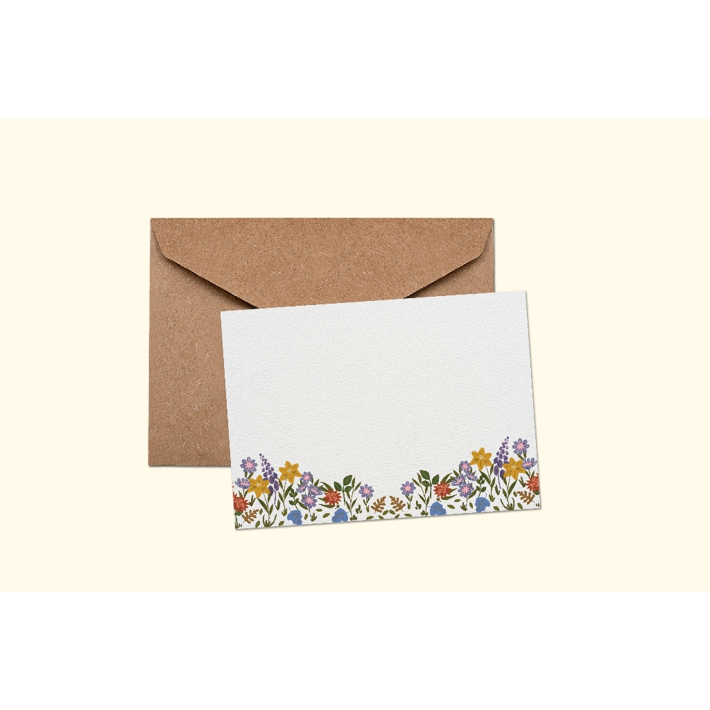 

DIY Blank Flower Detail Kartu Ucapan / Greeting Card / Postcard