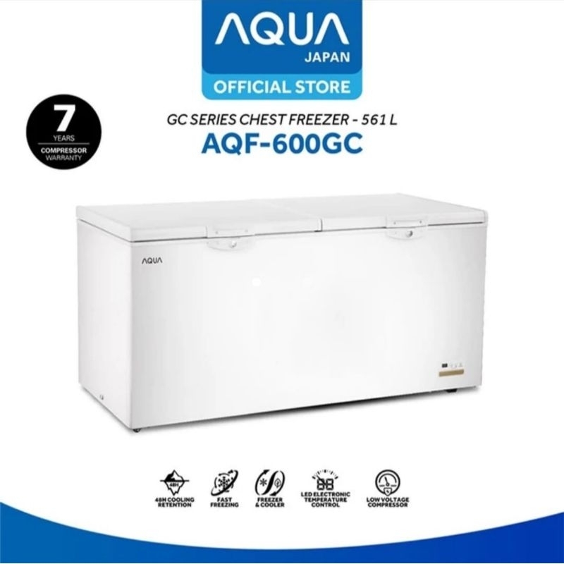 BOX FREEZER AQUA 600LITER AQF-600GC CHEST FREEZER AQUA 600 LITER