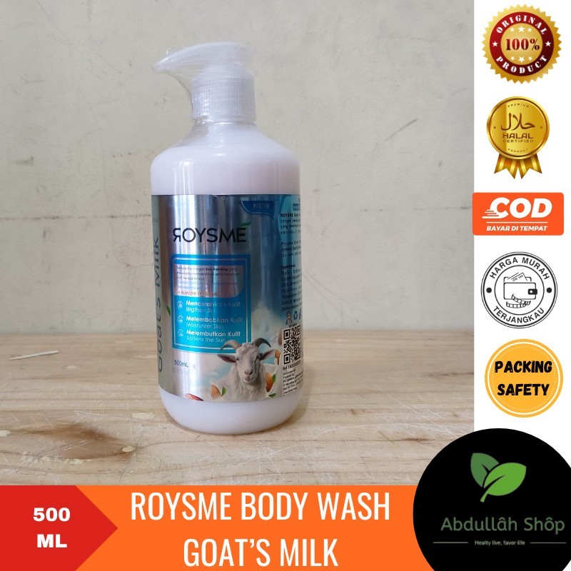 Roysme Body Wash Goat's Milk Plus Almond Fragrance Sabun Mandi Cair Susu Kambing Menghaluskan Kulit 