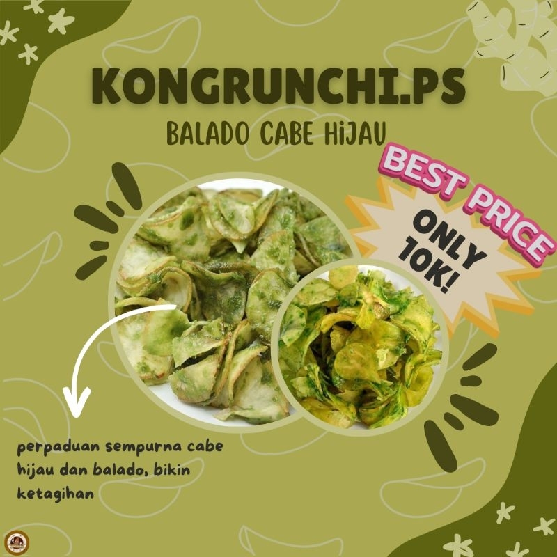 

Keripik Singkong Balado Cabai Hijau [300 gram]