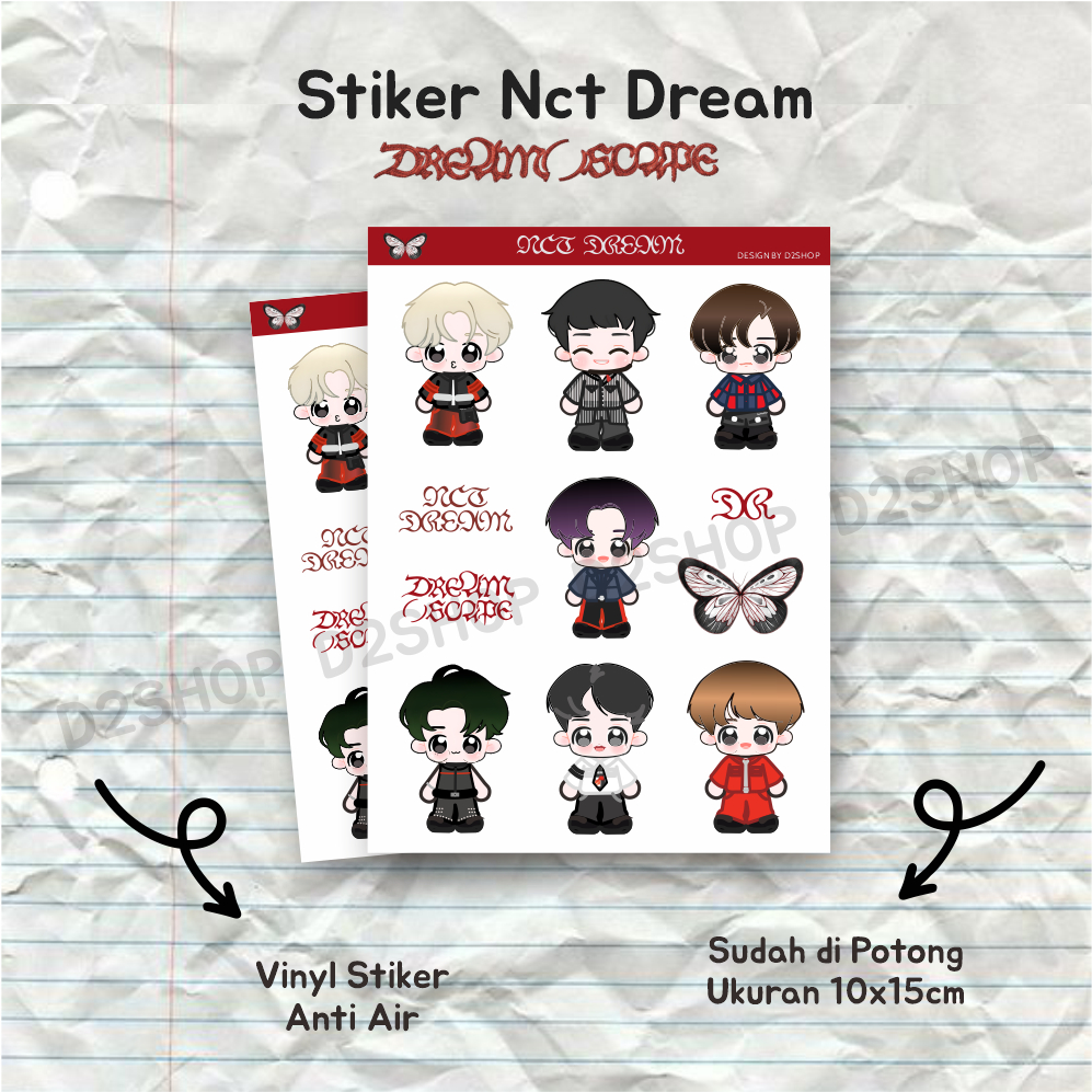 

Stiker Smoothie Nct Dream Escape Sticker Cutting