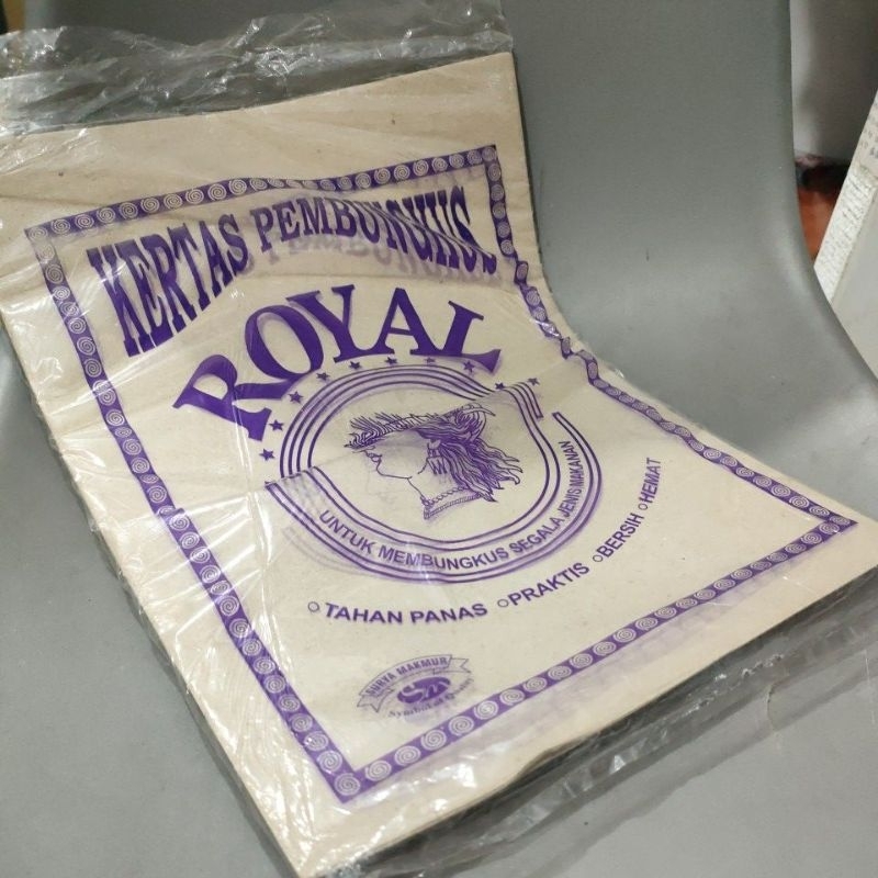 kertas nasi coklat isi 100 lembar