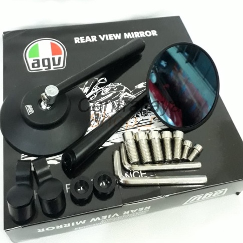 TERLARIS Spion Bulat Retro AGV  Rizoma Original Full CNC Nmax W175 Vespa Vario15 Scoopy DLL