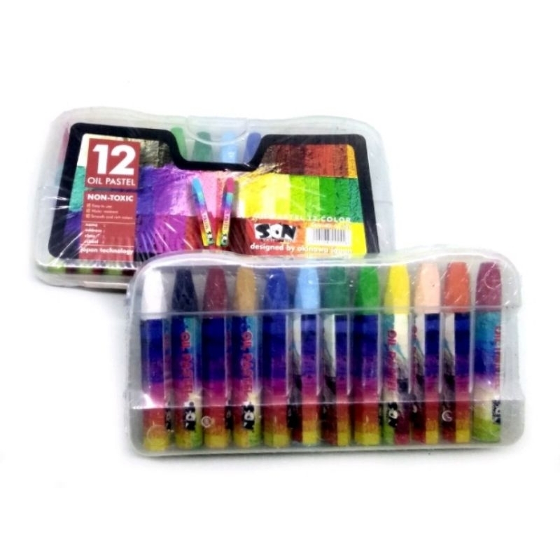 

Crayon Oil Pastel Son 12 Warna // Son Crayon Mewarnai
