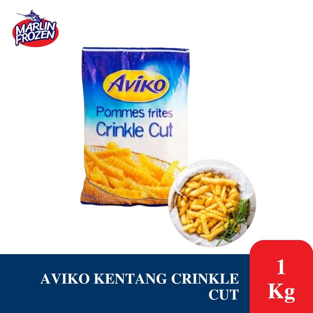 

Aviko Kentang Goreng Crinkle Cut Repack 1 kg / French Fries Crinkle Cut 1 Kg
