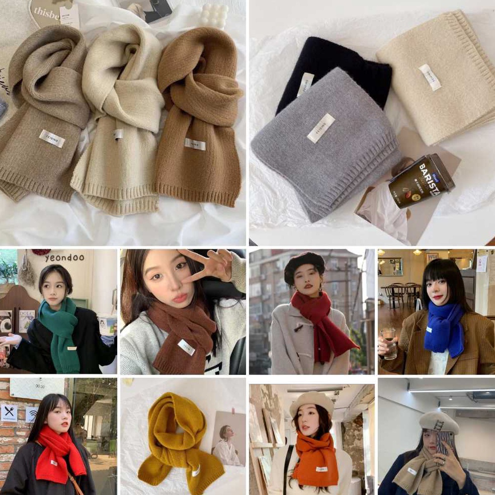 MURAH Syal rajut korea Syal winter syal musim dingin Syal leher auntum Scraft winter syal knit