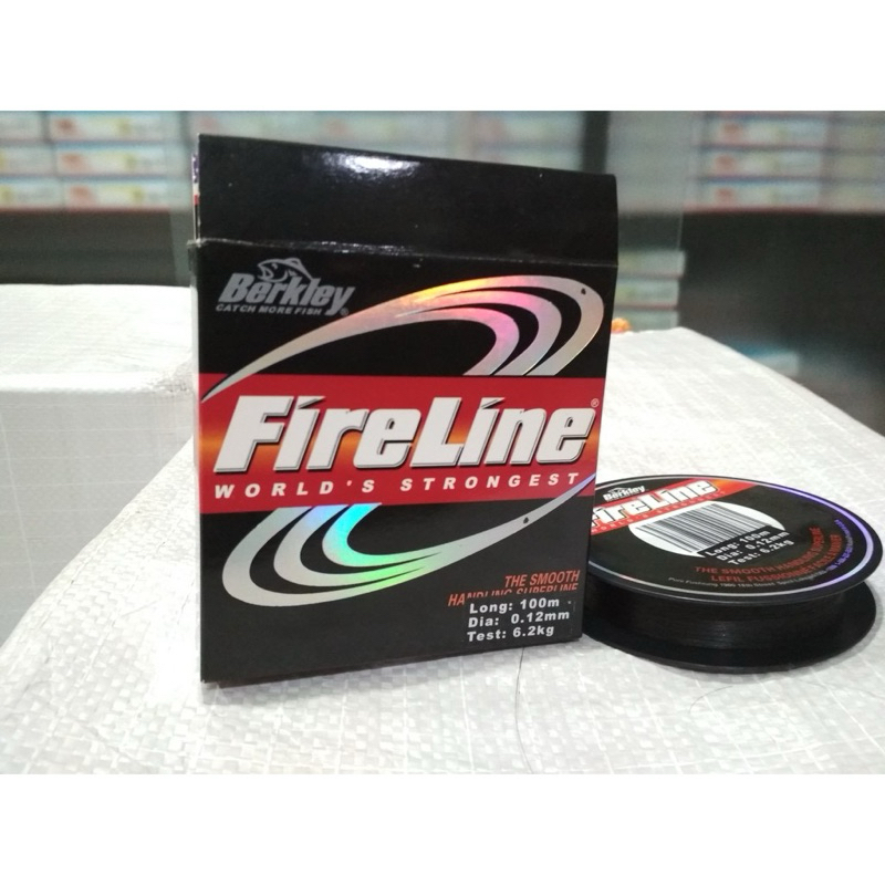 Senar PE 100m Kuat Berkley Fireline Hitam Kaku