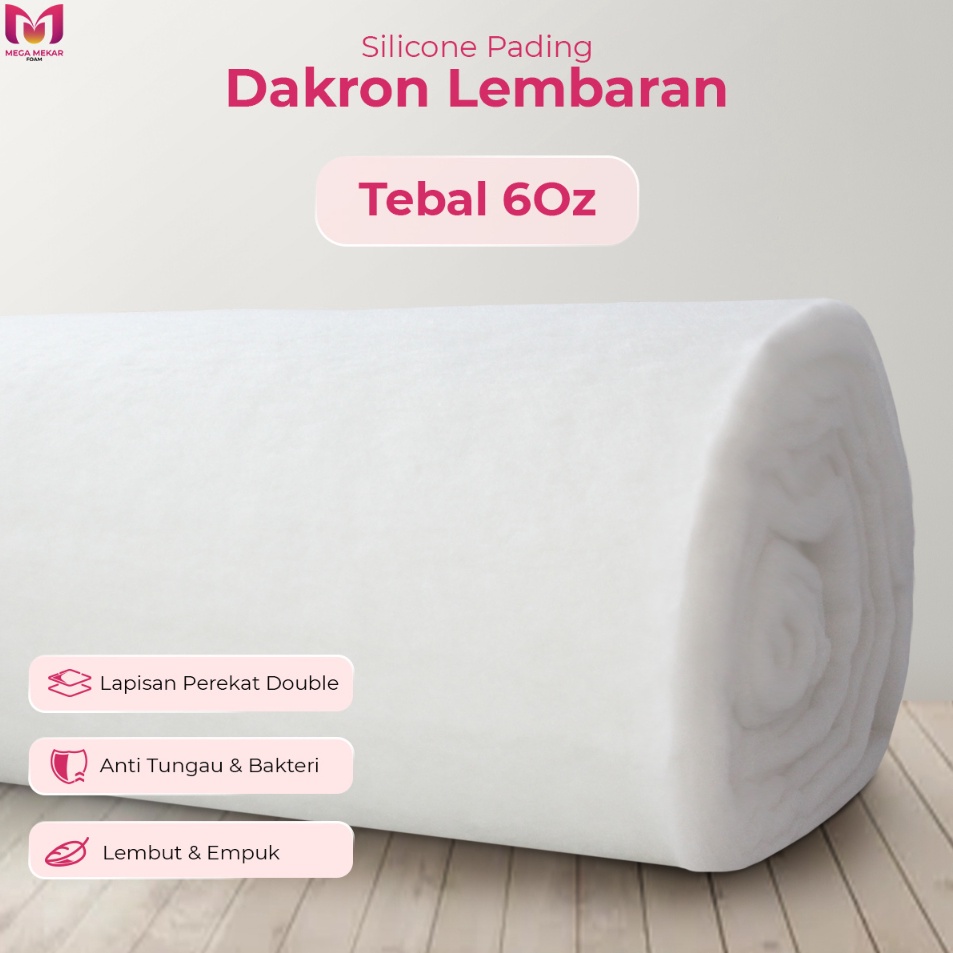 Stock Terkini  Silikon Padding Lembaran 6oz lebar 21cm  silicone dacron lembaran  dacron isi bedcove