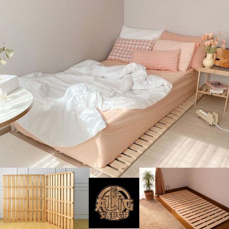 NEW Alas Tempat Tidur Palet Kayu Jati Belanda  Dipan Kasur Kayu Palet Jati Belanda  Tatakan Dipan Ka