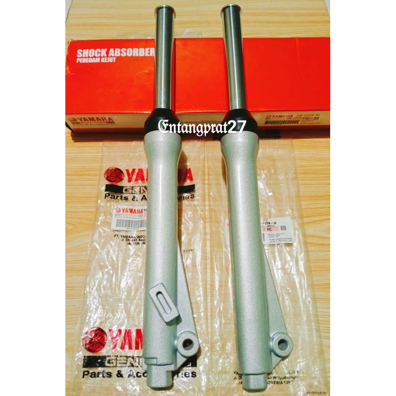 As Shock Depan Plus Tabung Silver Yamaha Fizr , Vega r lama, Vega Crypton, Alfa, Sigma(Tromol) STD