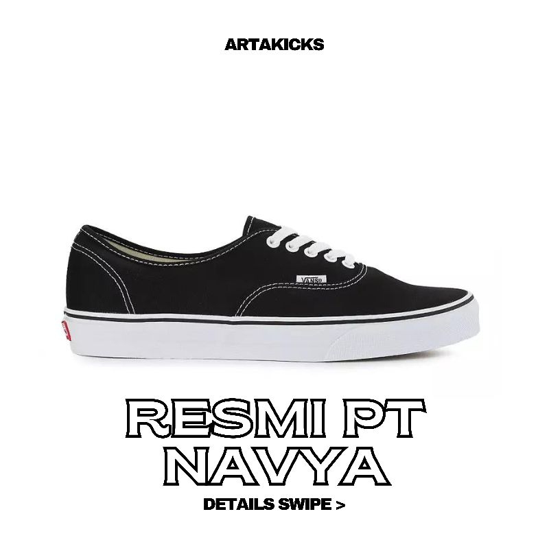 Authentic Black White Classic ORIGINAL RESMI PT NAVYA