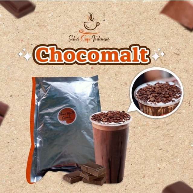 

Topping Choco Crunchy Malt Crunch 500gr Agen Solusi Cafe Indonesia Chocomalt Choco Malt