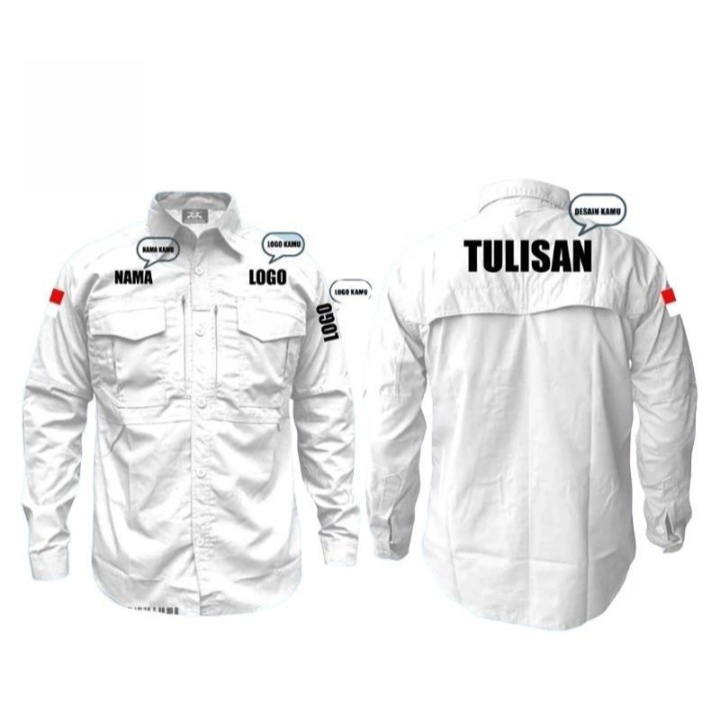 BORDIR Satuan+Kemeja Tactical Mtac Lengan Panjang