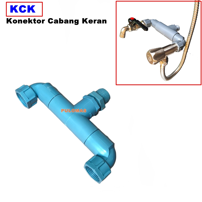 KCK Konektor Cabang Keran - Drat Konektor 2 arah