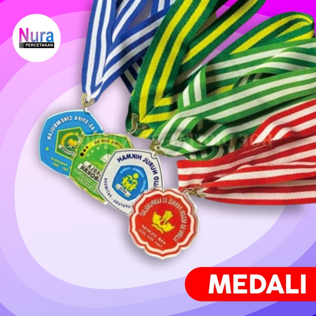 

CUSTOM MENDALI AKRILIK WISUDA PELEPASAN TK/SD/MI/SMP/MTS/SMK/SMA/MA