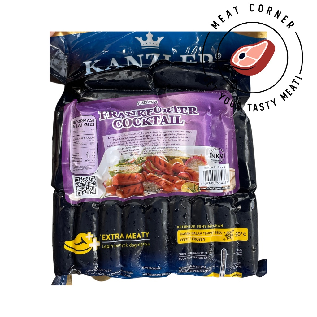 

Kanzler Frankfurter Cocktail Sosis 500 gr Meat Corner BNI