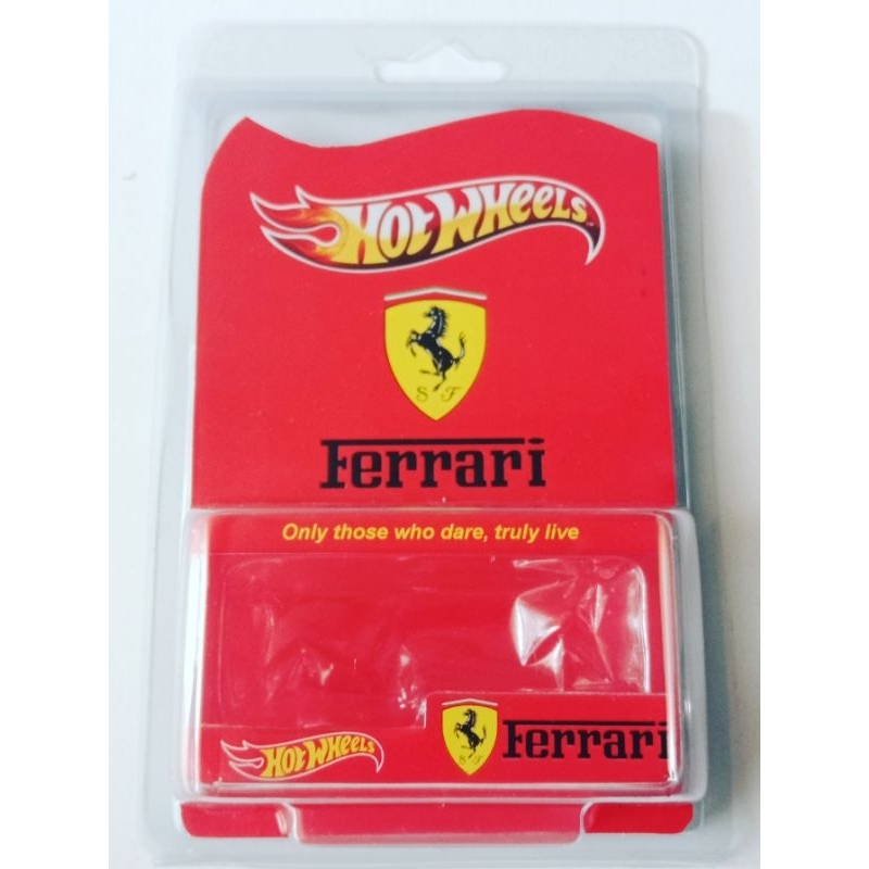 Blister Hotwheels Custom Ferrari Merah (tanpa diecast)