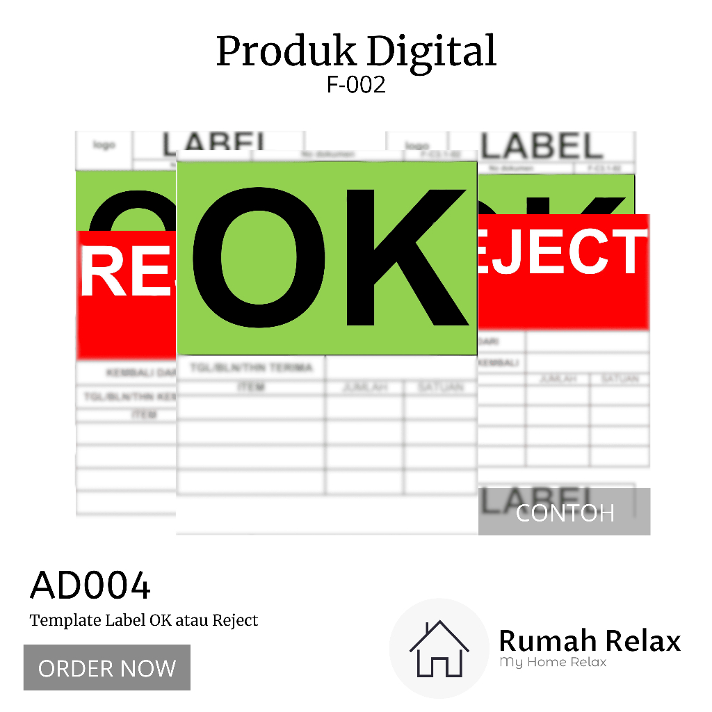 

[AD004] Contoh Template Form Label Reject OK Produk Perusahaan Owner Bisnis Sesuai Persyaratan ISO Standard Internasional
