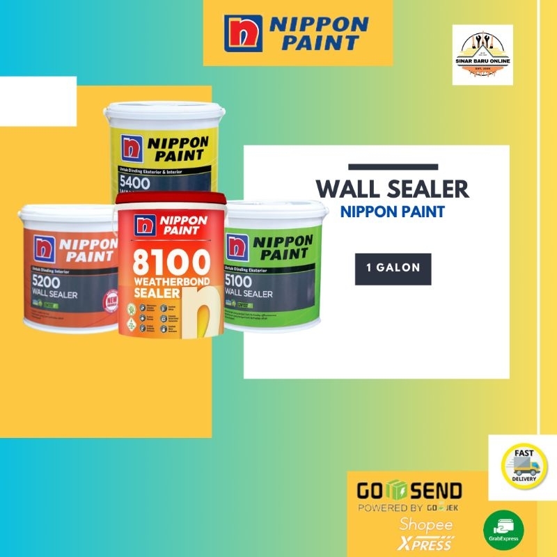 Cat Dasar Wall Sealer Nippon Paint | Dinding Interior Eksterior 1 Galon