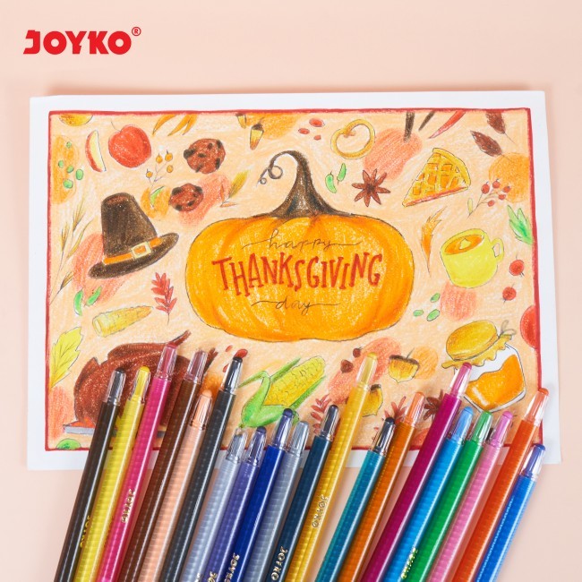 

Crayon Putar Joyko 12 Warna Panjang