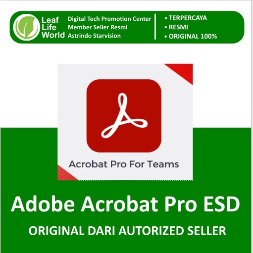 Adobe Acrobat Pro for Teams Asli Resmi Original