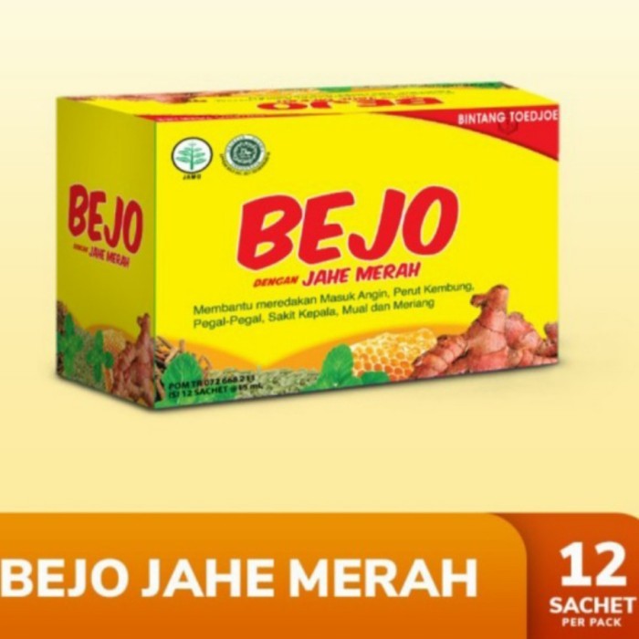 

Bintang Toedjoe Bejo Herbal Jahe Merah 1Box Isi 12Sachet