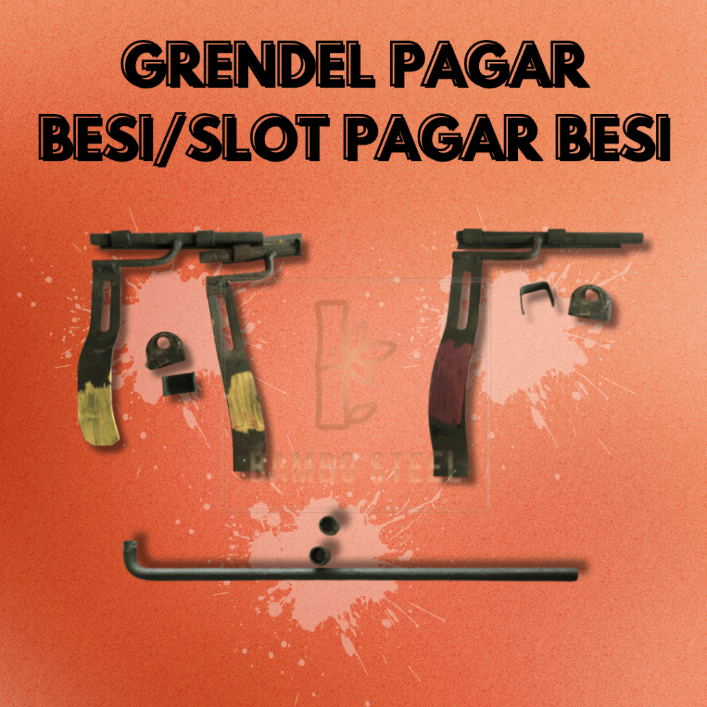 (SATUAN) Slot Pintu Pagar Besi Samping Slot Pintu Pagar Besi Bawah Grendel Pagar Besi Atas/Bawah