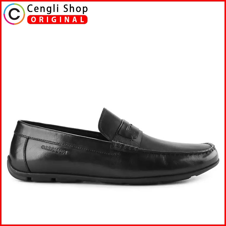 OBERMAIN SEPATU LOAFER PRIA ORIGINAL LOAFERS PANSUS KULIT ASLI ORI HITAM OM22