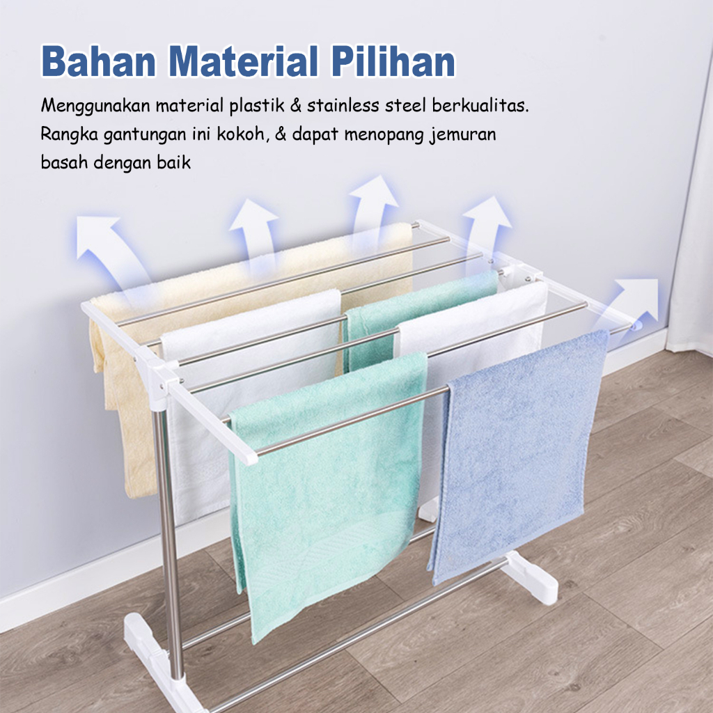 JEMURAN HANDUK JEMURAN PAKAIAN BAHAN TEBAL HIGHT QUALITY V9A1 / V9A1 STAINLESS STEEL ANTI KARAT