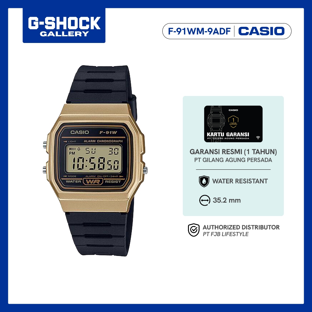 Casio Jam Tangan Digital F-91WM-9ADF