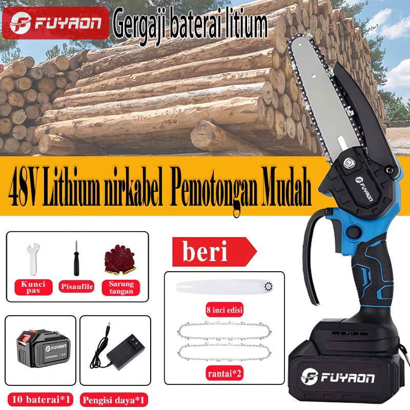 FUYAON Gergaji Listrik Getabel Gergaji Listrik Mini Gergaji Listrik Alat Pemangkasan Genggam Portabe