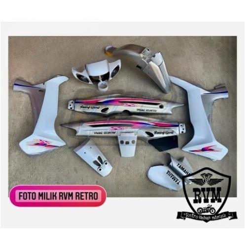 paket body yamaha fiz r ss two silver putih paket hemat bodi halus fizr ss two silver putih set stri