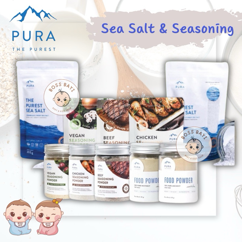 

PURA - Sea Salt | Himalayan Salt | Seasoning Powder ( Garam Laut & Bumbu Kaldu Alami Tanpa MSG ) | Kecap Manis Kelapa