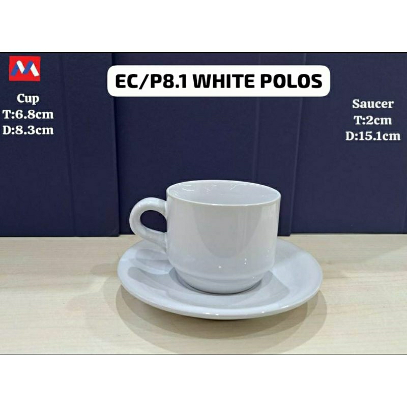 cangkir putih polos / cangkir elegan
