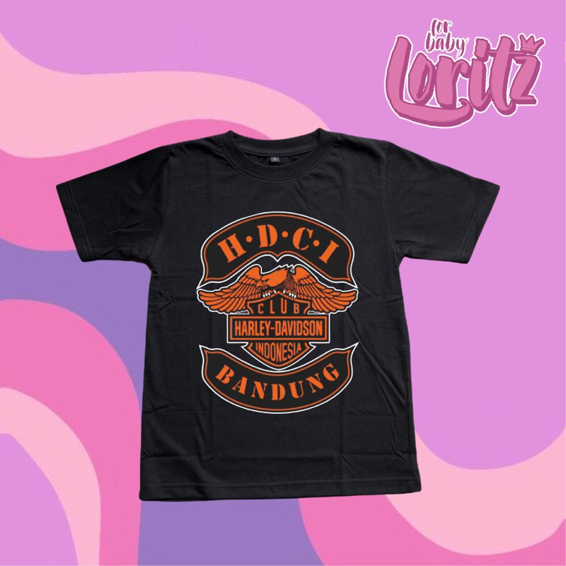 Tshirt Kids Harley HDCI / Kaos anak harley by Loritz