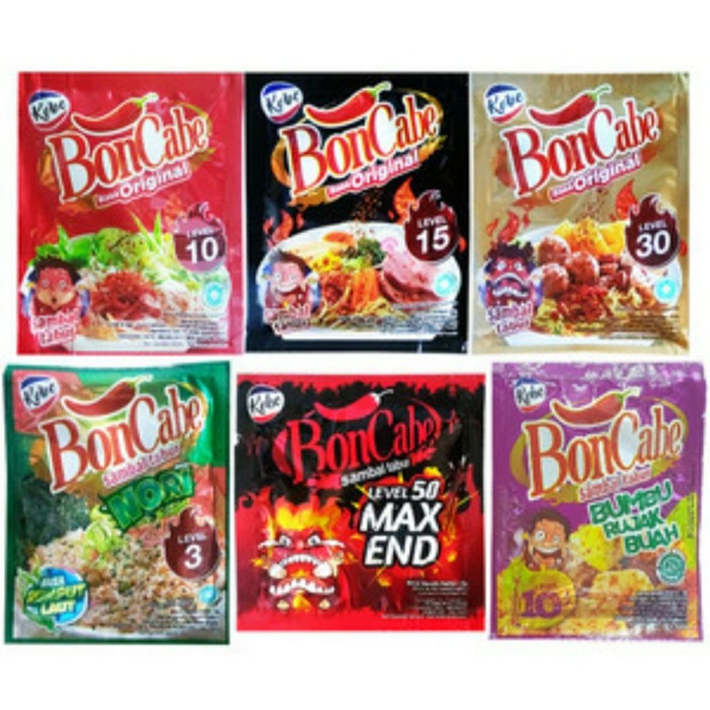 

Boncabe sambal tabur all varian rasa dan level pedas satuan ecer 1 pcs - Original level 30