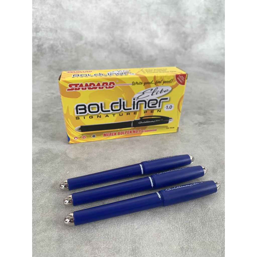 

(Per 12) Pulpen / Signature Pen 1.0 Standard Bold Liner ELITE Blue