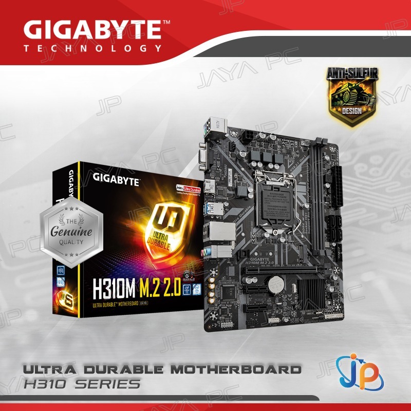 Motherboard Gigabyte H310M M.2 2.0 (LGA1151, H310, DDR4, USB3.1, SATA3)