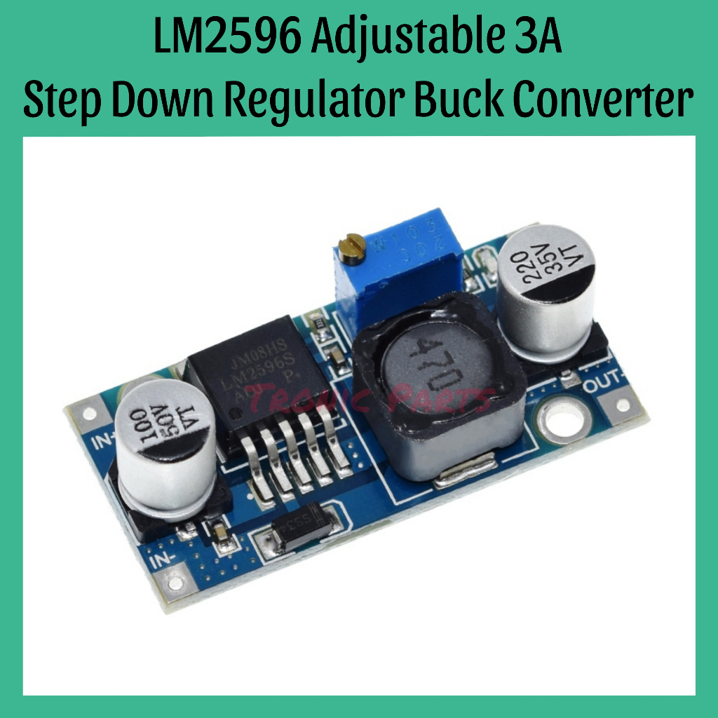 LM2596 LM2596S ADJ 3A DC DC STEP DOWN REGULATOR BUCK CONVERTER - LED