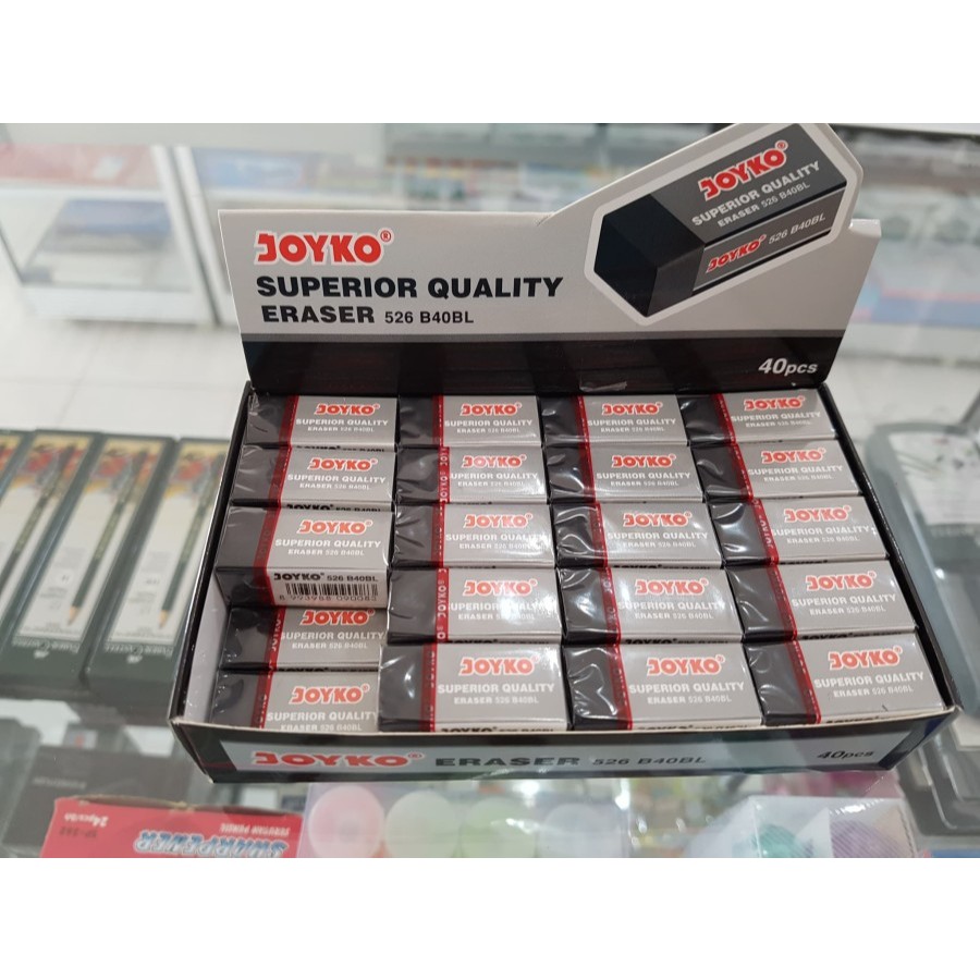 

Penghapus Joyko Kecil Hitam Eraser 526 B40BL / STIP