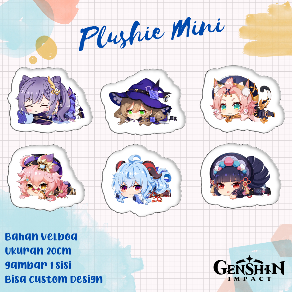 boneka plushie mini anime genshin impact 4