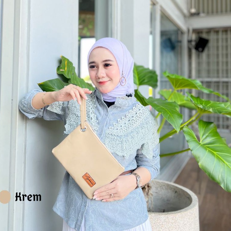HAWA HANDBAG POUCH WANITA CHOCOLY BY AGHNIA k W1M8