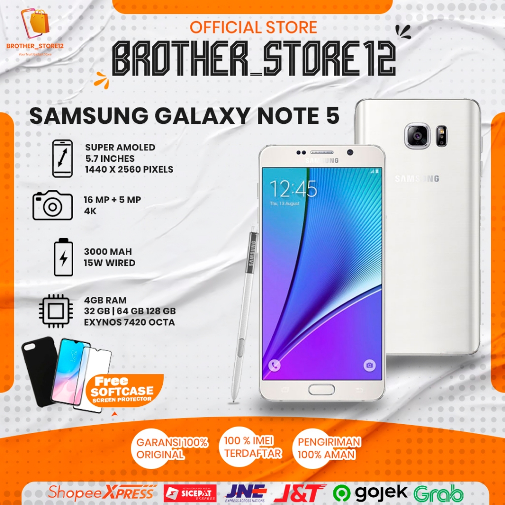 Samsung note 5 second original resmi sein