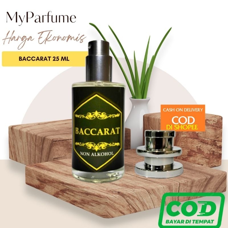 BACCARAT Minyak Wangi Kualitas Super Tahan Lama Bibit Super Kental Tahan Lama 25 m l Parfum Baccarat