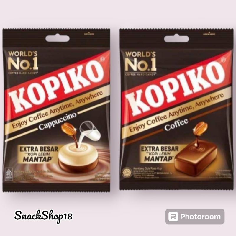 

Kopiko Coffee Candy Dan Cappucino Candy 1 pack isi 50 Butir