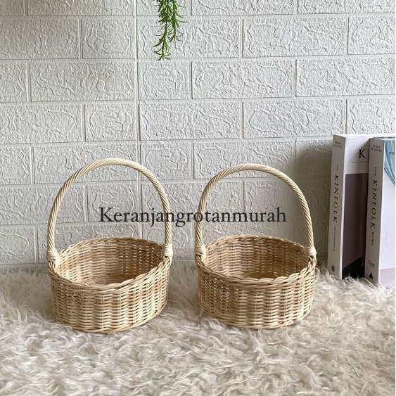 Keranjang Bumbu Rotan/Rak Bumbu Rotan/Keranjang Bawang Susun 1