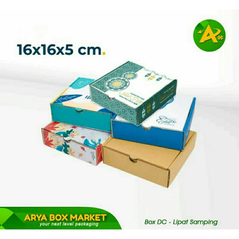 

Box 16x16x5cm LS Kardus/Karton polos/Kemasan kue/Pizza